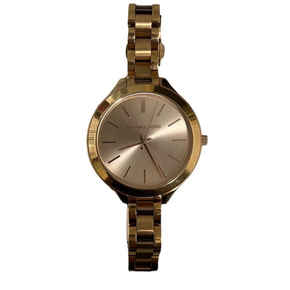 Michael Kors Slim Runway Collection Watch Rose Gold Stainless Steel MK-3211 - Picture 7 of 8